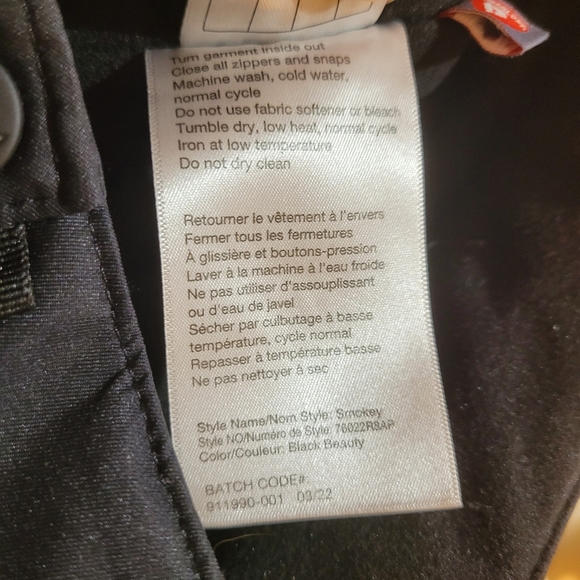 Ski Snow Pants in Black size 1X - Picture 9 of 14